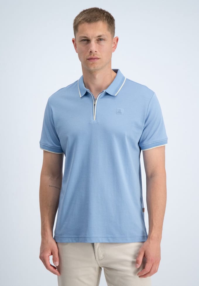 Gabbiano Poloshirt Lance 2366219 Allure Blue Mannen Maat - L