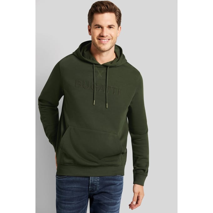 Bugatti Herren Sweatshirt met logo-opdruk