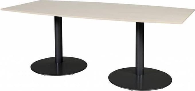 Vergadertafel - Linesto 200x100 tonv. Eiken - zwart frame