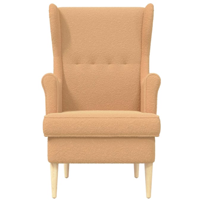 vidaXL - Fauteuil - Beige - Bouclé