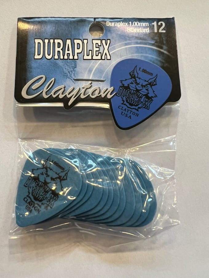 Clayton - Duraplex - standaard plectrum - 1.00 mm - 12-pack