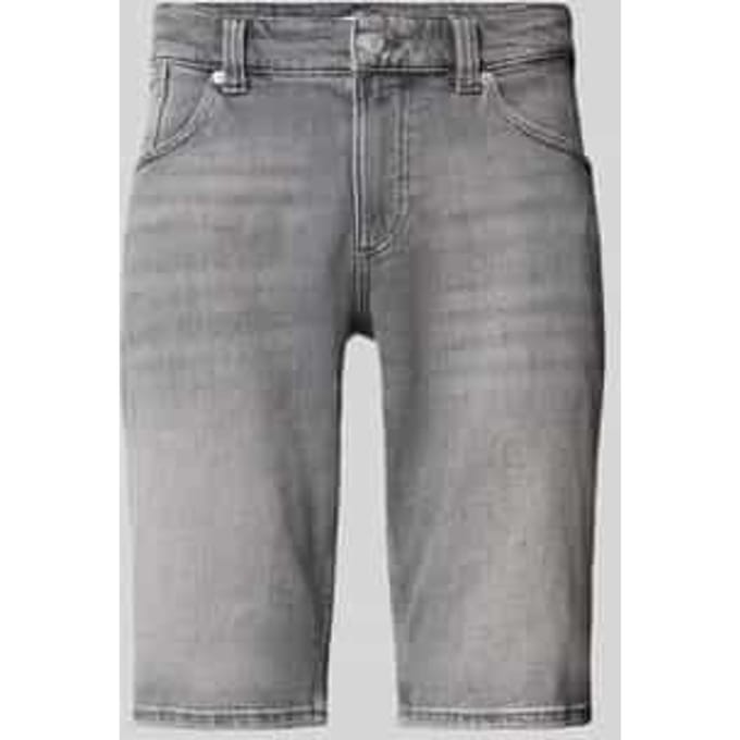 Slim fit korte jeans van katoenmix, model 'RONNIE'