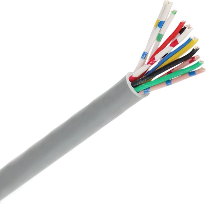 Dynamic signaalkabel Yr 12x0,8mm Dca-s2,d0,a3 grijs per rol 100 meter