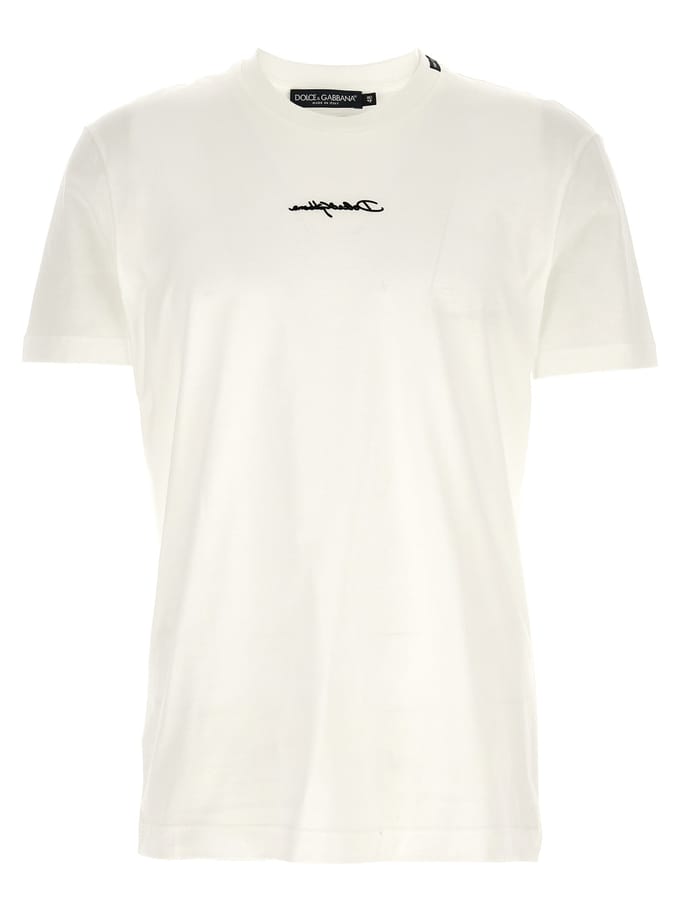 Dolce & Gabbana Witte Katoenen T-Shirt