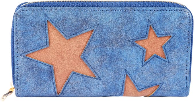 Cham Cham Damesportemonnee horizontaal kunstleer Stars, duurzaam