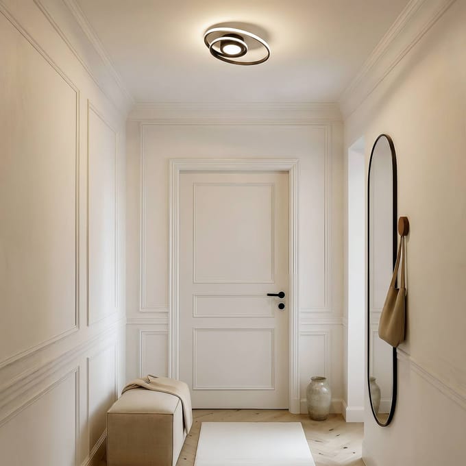Lindby LED plafondlamp Thalina, 45cm, dimbaar, Infinity Tunnel