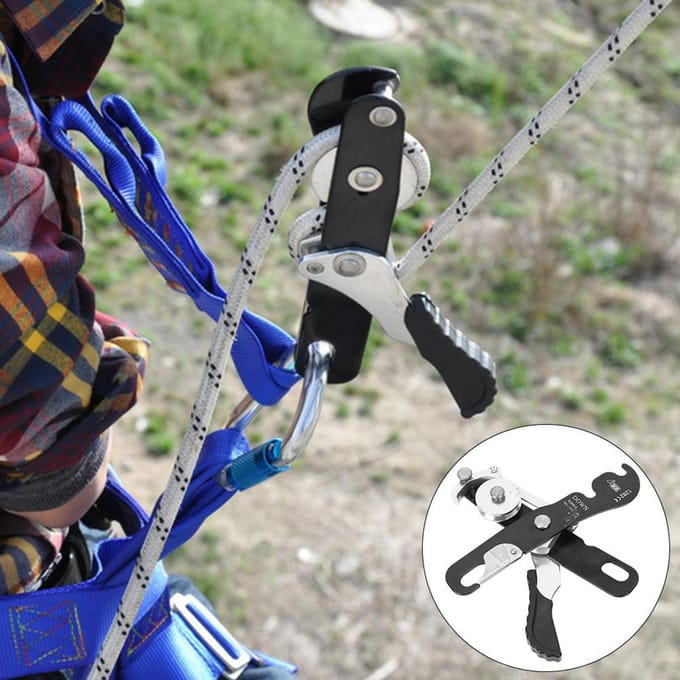 Klim Afdaler Zelfremmend Stop Touwklem Grijper Redding Klim Accessoires wit