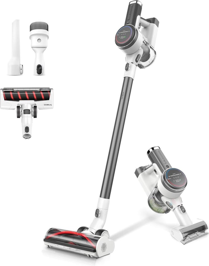 Tineco - PURE ONE S12 Tango Steelstofzuiger - Oplaadbaar - Smart - 21,6V - wit/metallic grijs