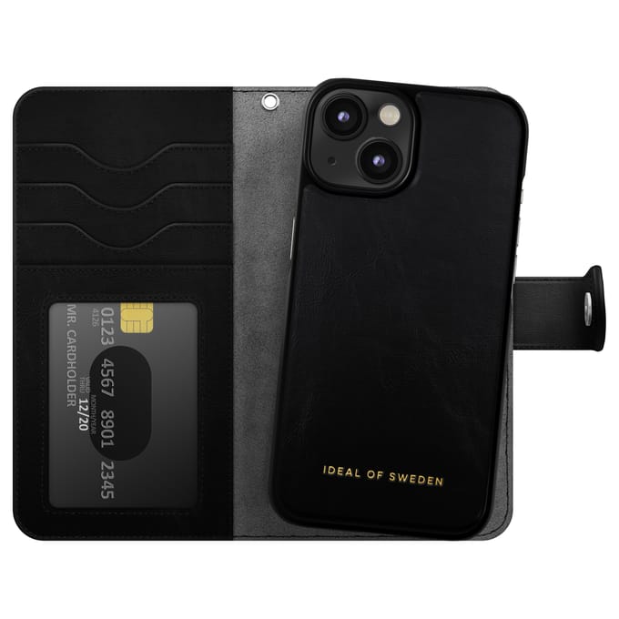 iDeal of Sweden Magnet Wallet+ Bookcase geschikt voor Apple iPhone 17e / 16e / 15 / 14 / 13 - Black