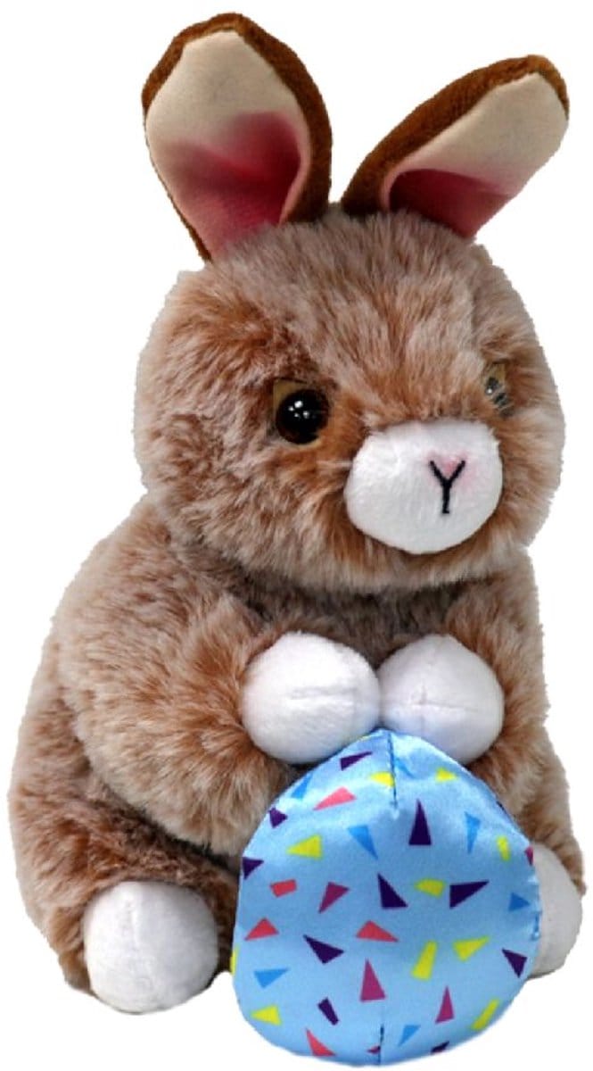 Ty knuffel Beanie Boo Paashaas Praline bruin 15cm pluche speelgoed.