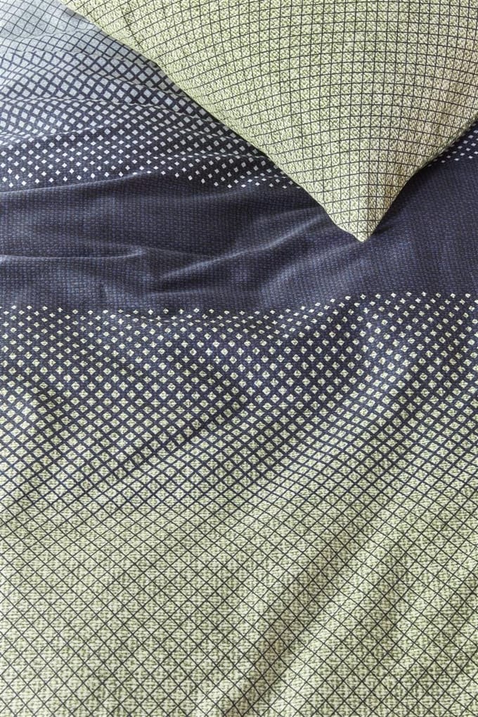 Beddinghouse Duco dekbedovertrek - Eenpersoons - 140x200/220 cm - Blauw Groen