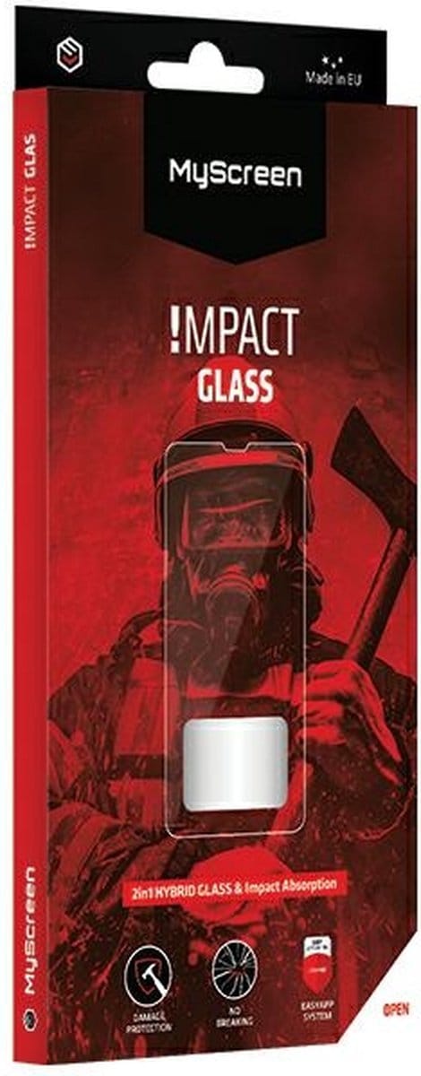 MyScreen Protector ImpactGLASS - Hybride Glass - iPhone 13 mini - Antischok - Zwart