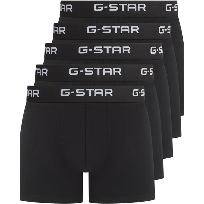 G-Star Heren Boxershorts Trunks MAIZE 5-Pack Multipack Zwart - Maat S