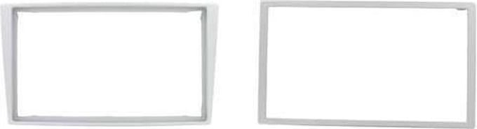 ECO 2-DIN Frame - Geschikt voor Opel Corsa C/Meriva - Zilver
