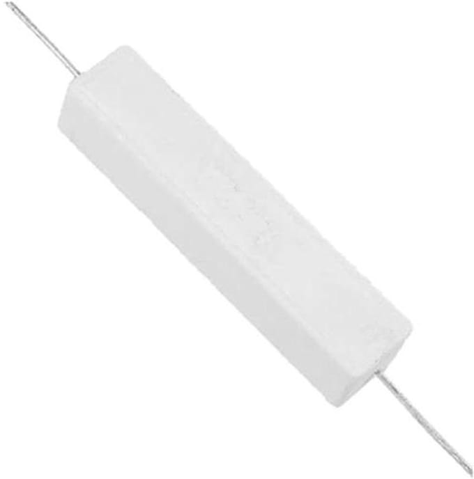 Weerstand Keramisch - Component Elektrisch - Stroom Beheersen - 20 Watt Vermogen - 4.7 Ohm - Grijs