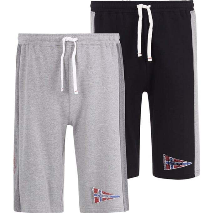 Jan Vanderstorm herren Joggingbroek, Set Van 2 - 56/58 - grijs - Plus Size
