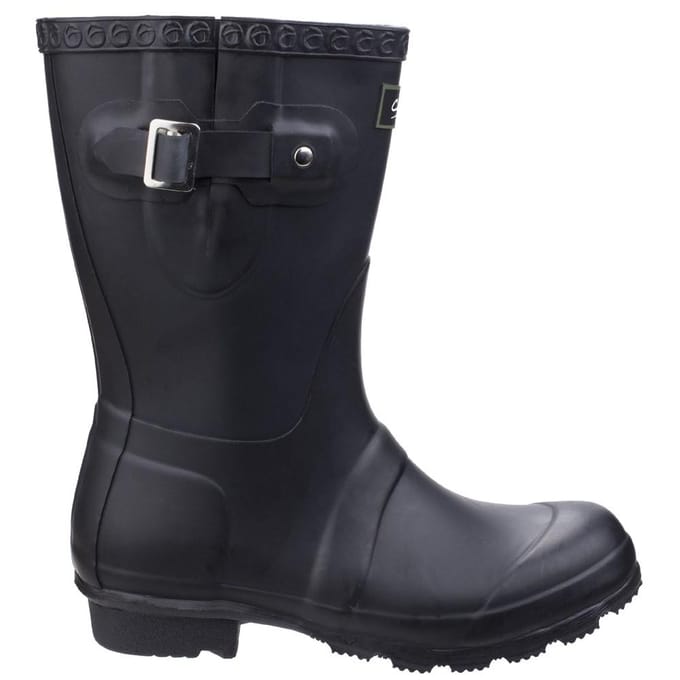 Cotswold Vrouwen/dames Windsor Short Waterproof Pull On Wellington Boots (Zwart)