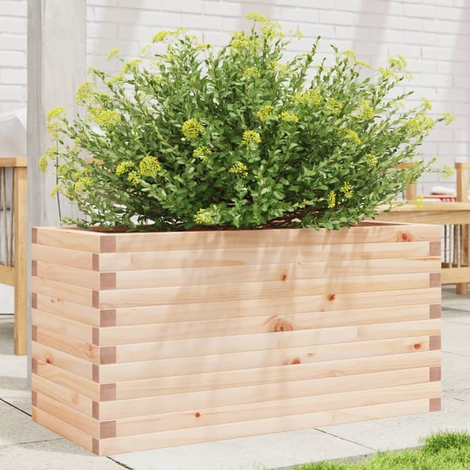 vidaXL - Plantenbak - 90x40x45,5 - cm - massief - grenenhout