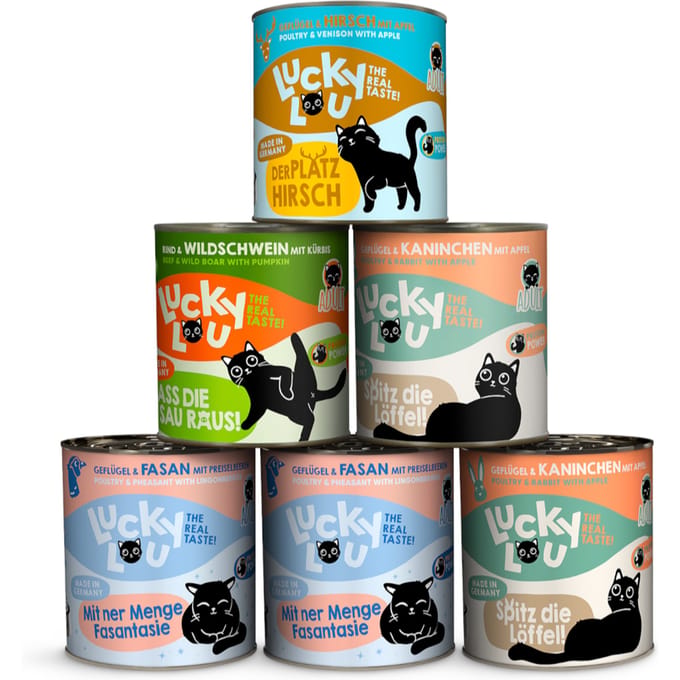 Lucky Lou Adult 6 x 800 g - Wild Mix (4 Soorten)
