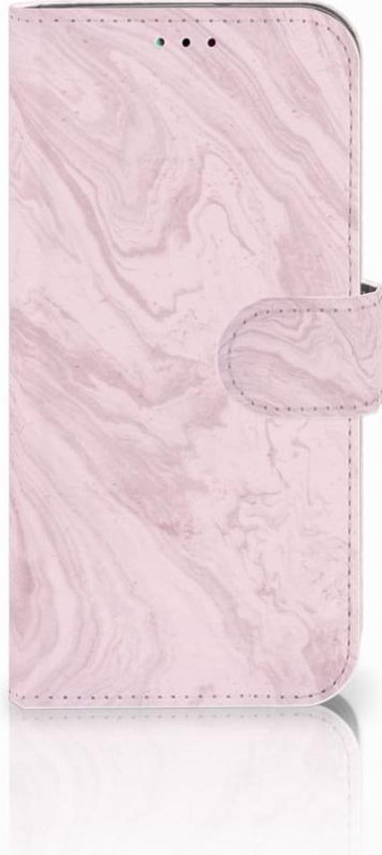 Samsung Galaxy A40 Bookcase Marble Pink - Origineel Cadeau Vriendin