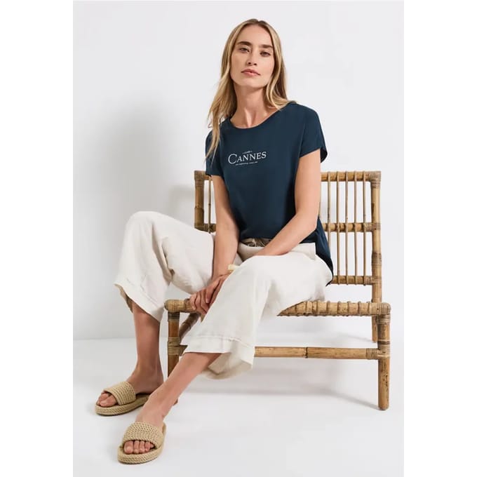 Shirt met folietekst