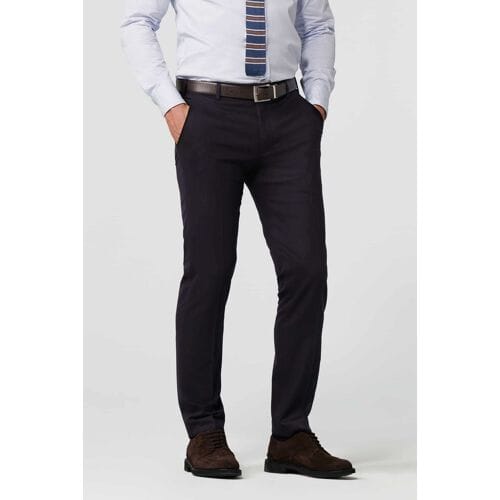 Meyer Broek Exclusive Ultimate Flannel Reda Flexo Subtle Smart Stretch Wool Navy / male