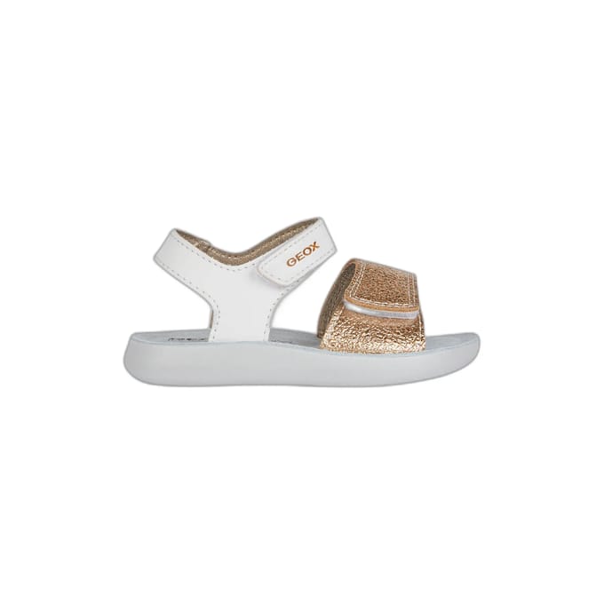 GEOX SANDAL LIGHTFLOPPY PEUTERMEISJES Sandalen - WIT/GOUD - Maat 20