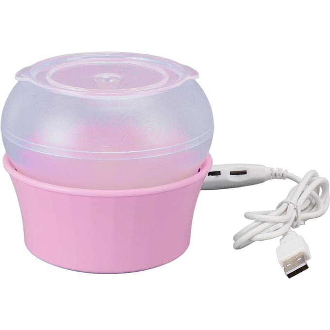 Elektrische Kralenspinner Omkeerbaar Traploze Snelheidsregeling Efficiënte USB Kralenspinner voor DIY roze