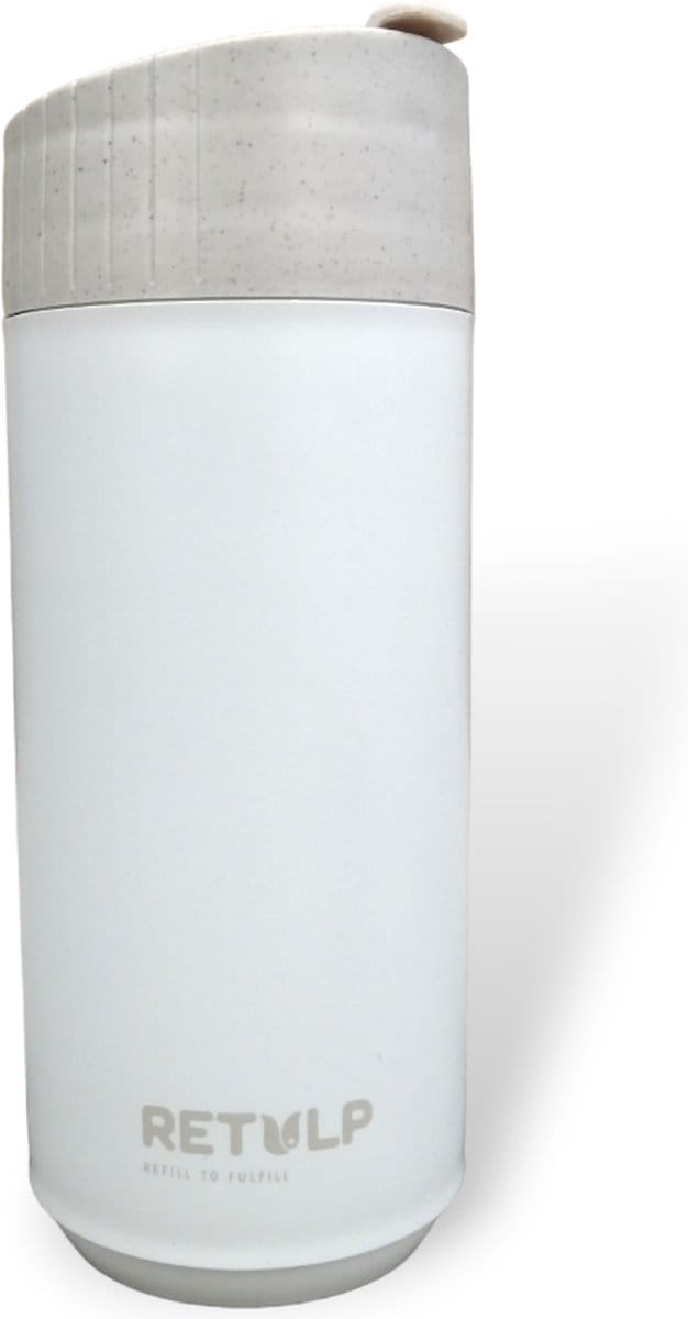 Retulp Bio Premium Beker - Koffiebeker to go - 425 ml - Sand Beige