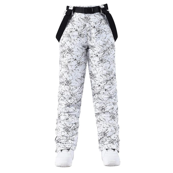 Sneeuwbroek Dames Waterdichte skibroek Outdoor Wintersport M white