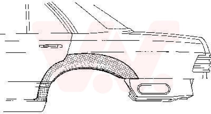Van Wezel - ACHTER SCHERM VOOR MERCEDES BENZ W126 1979-1991 ARC161941VWAN