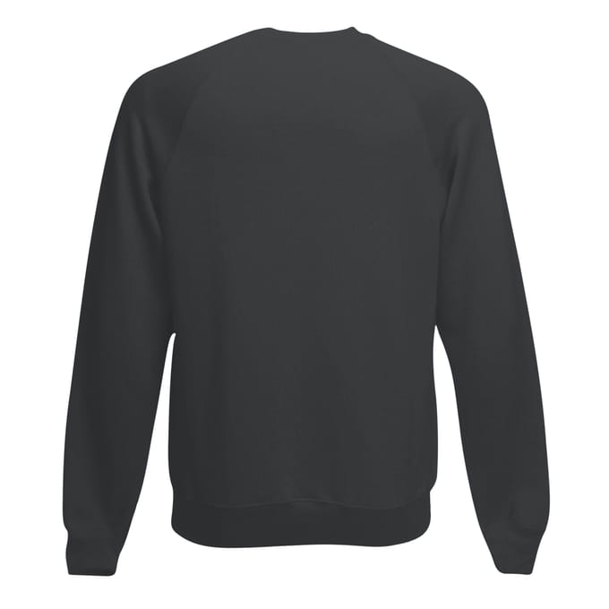 Fruit Of The Loom Heren Raglan Mouwen Belcoro® Sweatshirt (Licht Grafiet)