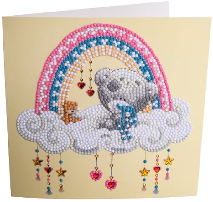 New Baby, Crystal Art Card