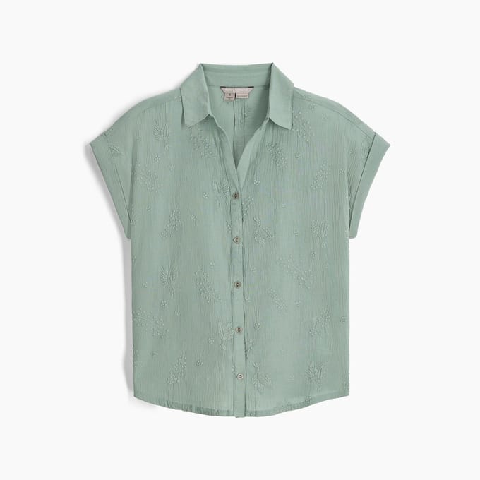 Royal Robbins Oasis S/S - Outdoorblouse - Dames - Sage Leaf - Maat S