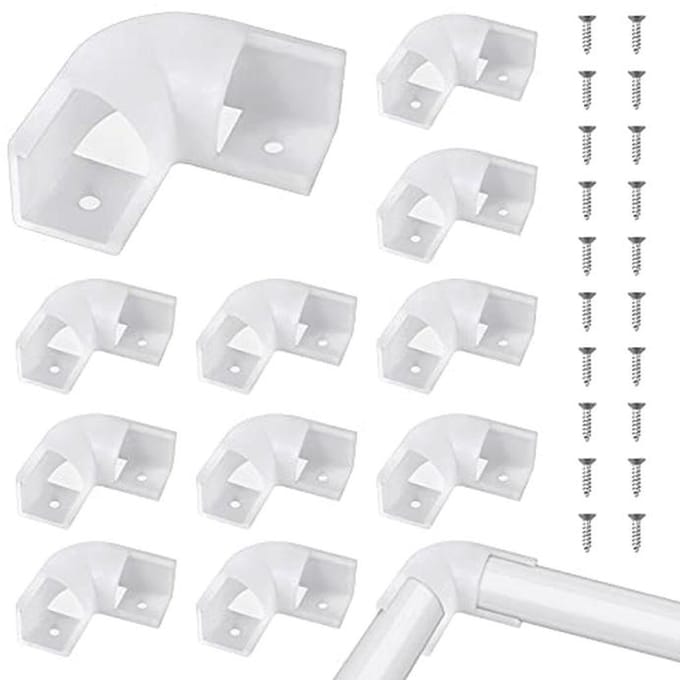Lichtstripverbindingen - 12 Stuks L-vormige Connectoren voor Alu Strips
