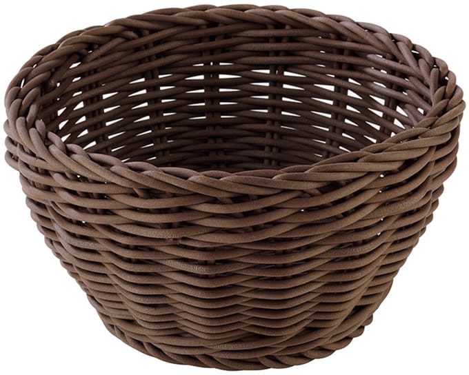 APS Mand rond 16 cm, donkerbruin - Per stuk