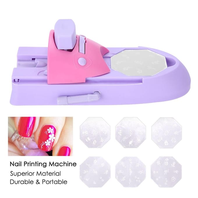 Machine d'impression de motifs professionnelle pour Nail Art, bricolage, tampon, imprimante, outils de manucure pink