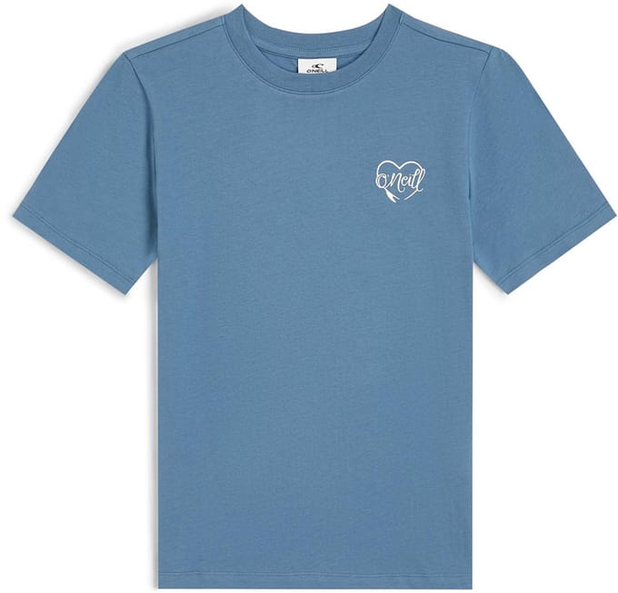 O´neill Script T-shirt Met Korte Mouwen Blauw 5-6 Years Meisje