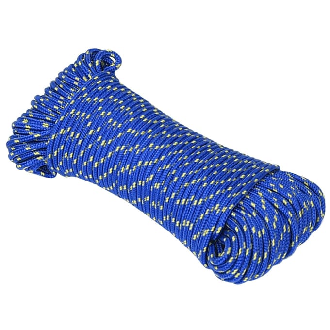 vidaXL - Boottouw - 3 - mm - 250 - m - polypropyleen - blauw