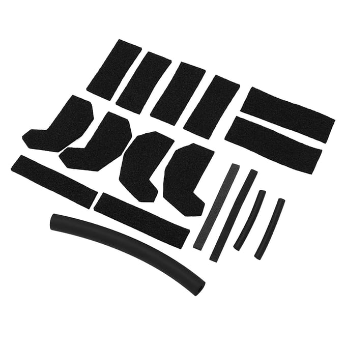 Kit de 17 pièces de joint bloqueur de mousse pour toit rigide 68026937AB Étanchéité forte Remplacement pour Jeep Wrangler JK 2007‑2018 black