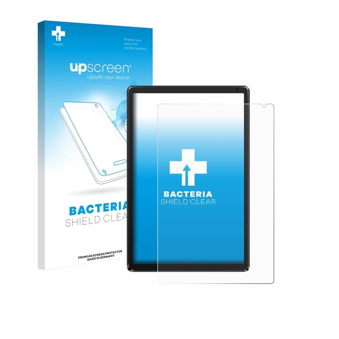 upscreen - Screenprotector voor Ainmel AMLC12 10.1" - Folie Beschermfolie transparant antibacterieel