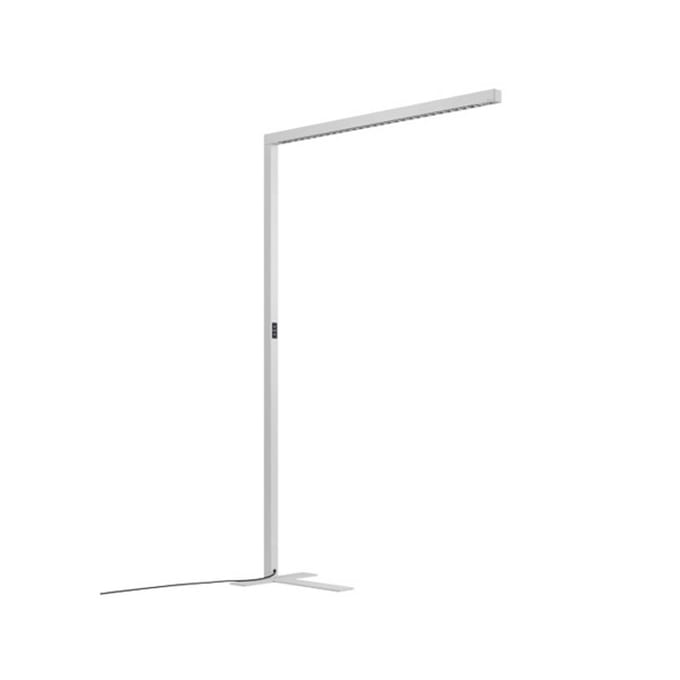Waldmann LED vloerlamp Straight.single, zilver, 3000K, smart, sensor
