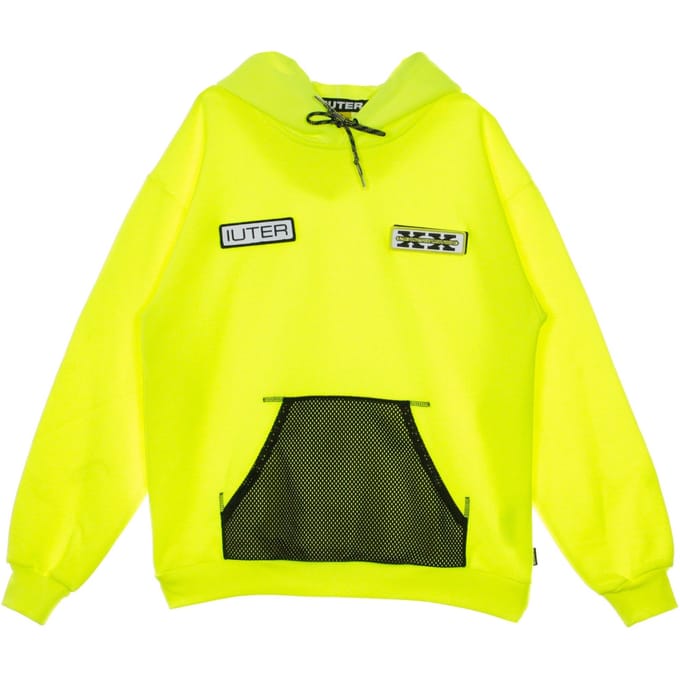 Lichtgewicht herenhoodie met zichtbaarheid, neongeel