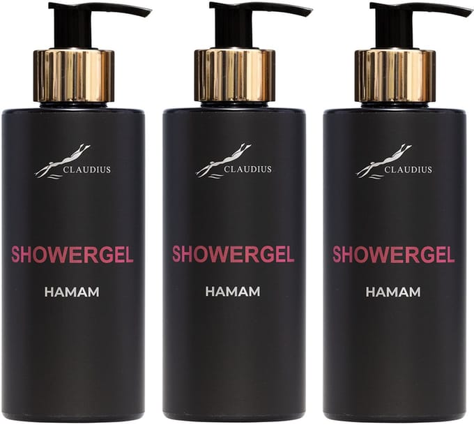 Showergel Hamam 300 ml - gouden pomp - 3 stuks