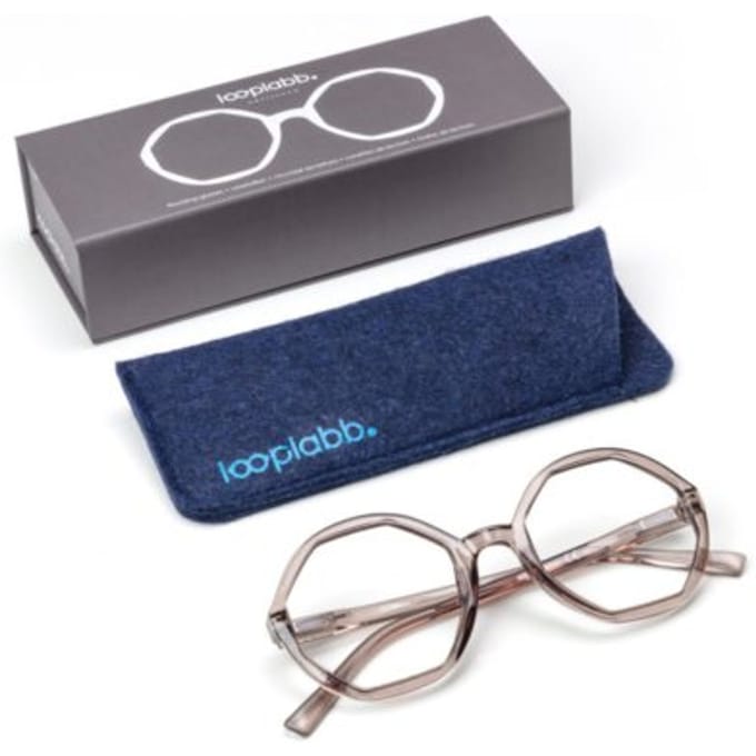 Looplabb leesbril sterkte +1,00 model lolita kristal zwart