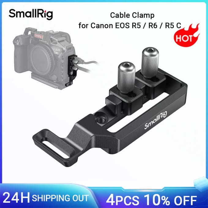 SmallRig 2981 HDMI & USB-C Cable Clamp for R5/R6 & R5C
