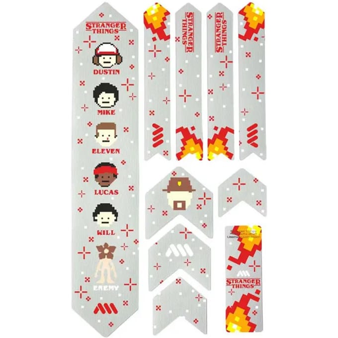 Fiets frame protectiekit All Mountain Style Extra Stranger Things 8bit