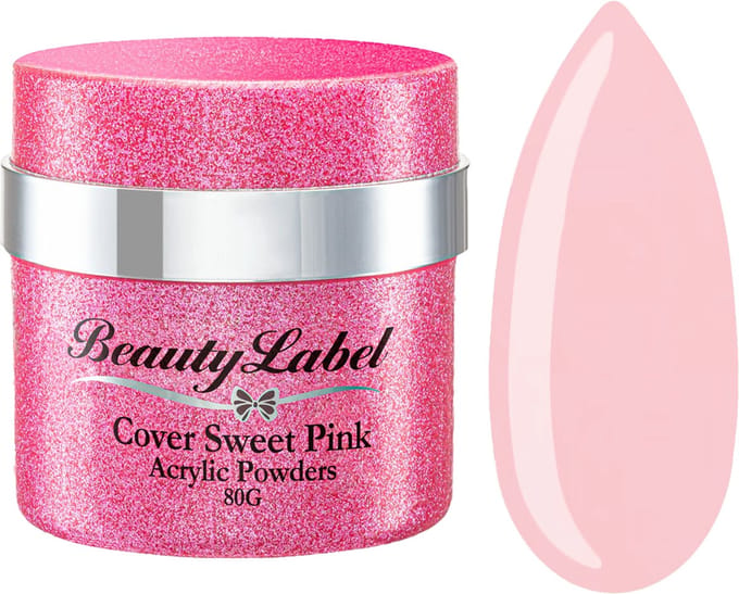 Beauty Label Acrylic Powders - Cover Sweet Pink 80g