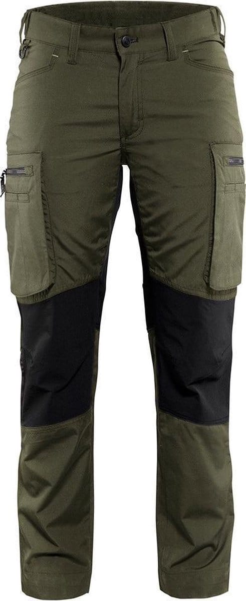 Blaklader Dames Service werkbroek Stretch 7159-1845 - Vrouwen - Leger/Zwart - 44