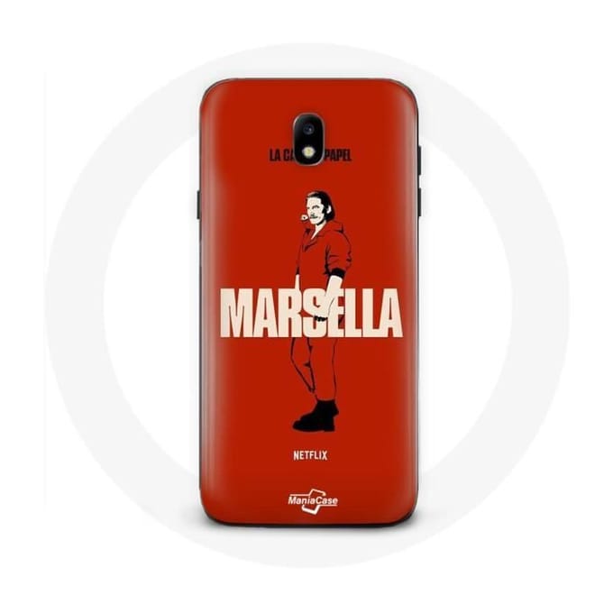 Coque - La casa de papel - Samsung Galaxy J3 2017 - Souple - Rouge - Marsella